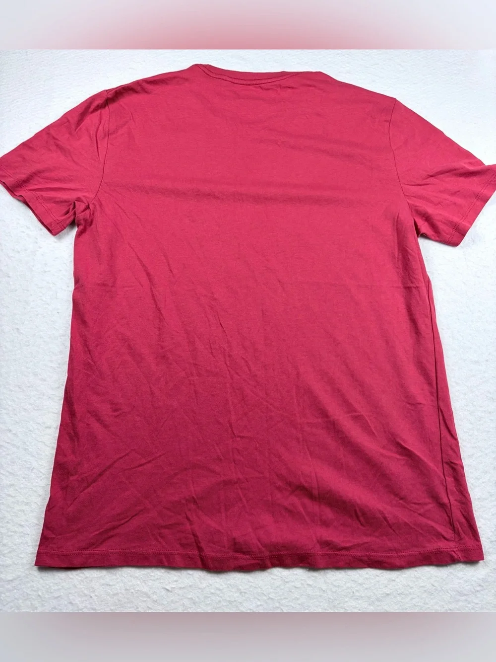 GUESS Jeans LA CA Graphic T Shirt Mens Medium Red Retro Triangle Logo 1981 - Picture 2 of 5